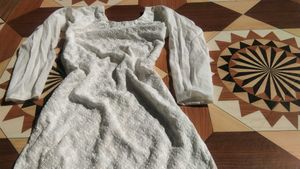 Elegant White Chikankari Kurta