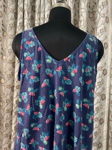 Blue Watermelon Print Sleeveless Top