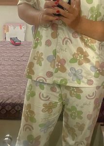 Cute Floral Print Cord set