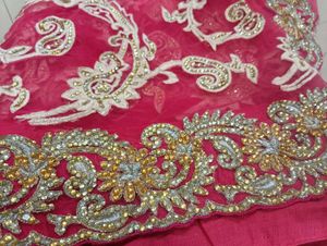 Diamond &amp; Embroidery Work Saree