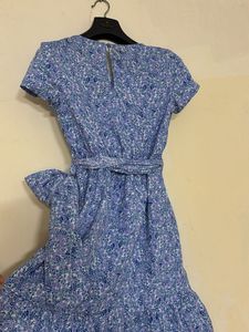 Floral Print Wrap Dress