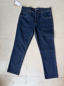Classic Dark Wash Denim Jeans