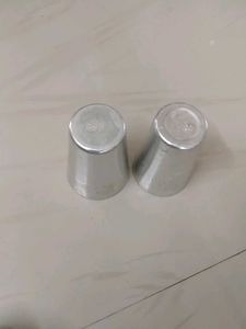 Set of 2 Aluminum Tumblersgerman silver
