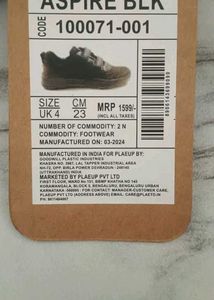 Plaeto Aspire Black Shoes