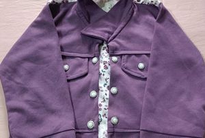 Girls Tiered Floral Dress with Jacket