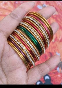 Set of Sparkling Multicolored Bangles