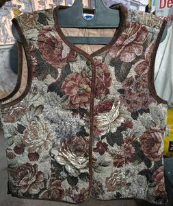 Unisex Floral Quilted Vest