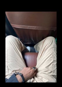 Khaki And Black Parachute Cargo Pants