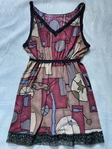 Abstract Print Sleeveless top