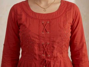 Chic Red Peplum Top