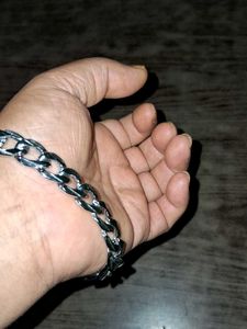Silver Cuban Link Chain Bracelet