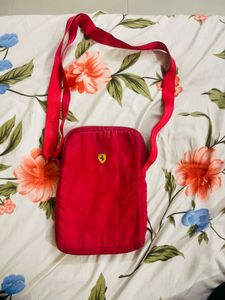 OG Ferrari Unisex Red Sling Bag