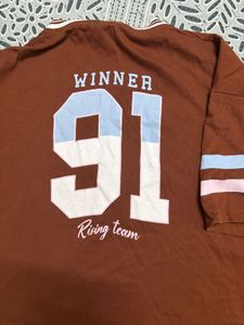 Brown California Varsity T-Shirt