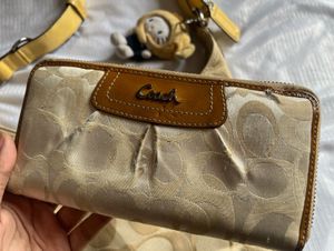 Coach Yellow Hobo Bag and Wallet Set
