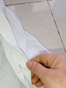 Classic White Cotton Pants