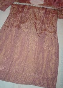 Creap silk suite+dupatta
