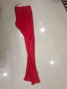 Embroidered Orange red Kurta bottom and dupatta se