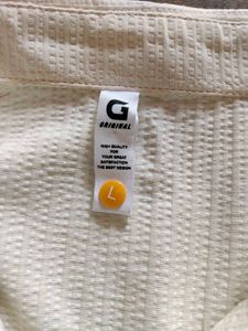 Men's Textured Polo T Shirt (Size is Medium)