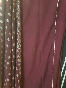 Fiorra Coffee Brown A Line Polyester Kurti