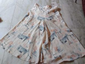 Abstract Print Button-Up Shirt