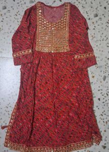 Stunning Red Ethnic Kurta