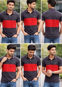 Lee Color Block Polo T-Shirt XXL Size