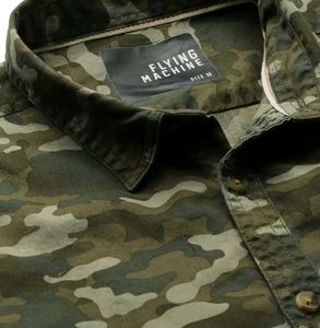 Best fitting Flying Machine Camouflage Print Shirt