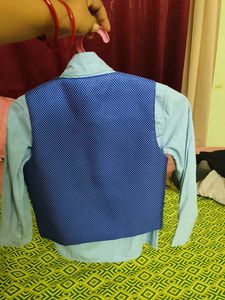 boys pale Blue Collared Shirt