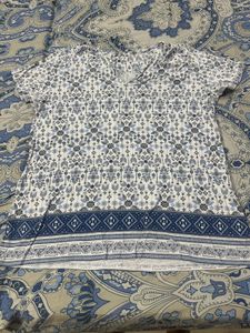 combo of 2 tops (blue & Green with rime stones)