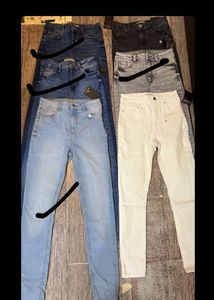 Black Skinny High Rise Waist Fit Jeans Denim
