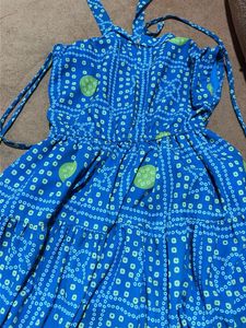 Blue Printed Dress