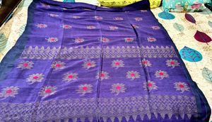Elegant Purple Woven handloom Saree
