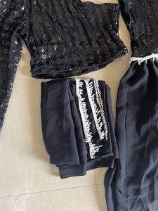 Indo Western black  Lehenga