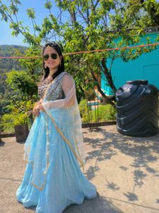 Embellished Ethnic Blouse, lehenga amd dupatta