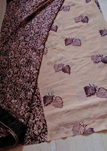 Beautiful Floral Print Saree