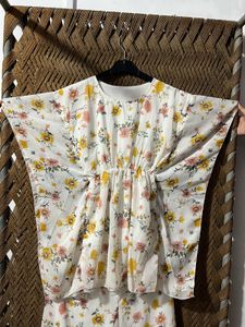 Floral Kaftan &amp; Pant Set