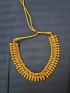 Elegant Gold-Plated Necklace with Tassel