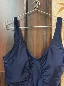 Elegant Navy One-Piece Swimsuit