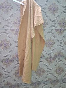 Beige Embellished Scarf