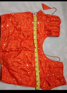 Orange blouse
