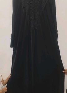 Lycra Black Abaya