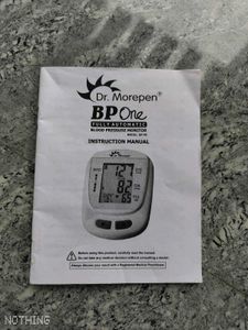 Dr. Morepen Fully Automatic BP Monitor with Box &amp;
