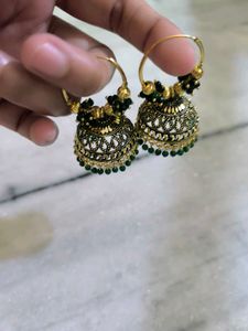 Elegant Oxidized Jhumka Earrings
