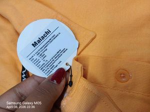 ORANGE POLO T SHIRT /COLLARED TEE