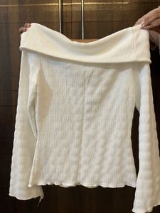 Off-Shoulder Textured Top