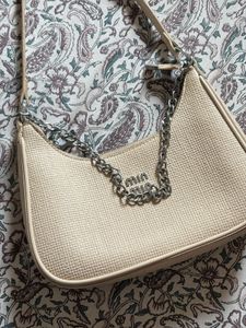 Miu-Miu (copy) beige hobo sling bag