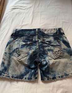 Stylish Denim Shorts with Star Embellishments
