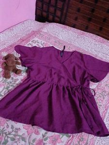 Purple Wrap Dress