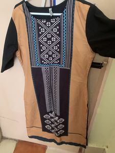 knee length kurti crepe material