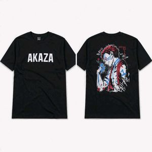 Men's Black "Akaza" Anime Graphic T-Shirt (Size M)